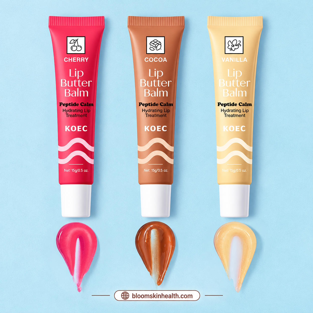 KOEC Peptide Calm Lip Butter Balm - 15 gm